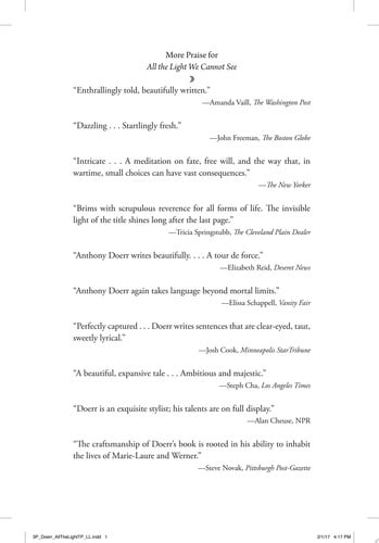 Portada de All the Light We Cannot See A Novel